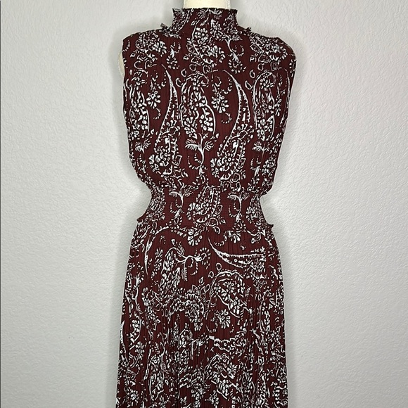Nanette Lepore Mock Neck Sleeveless Sheath Dress with Pleated Skirt 2 - Picture 1 of 11